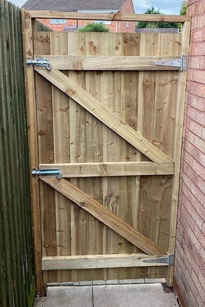 wooden garden gates